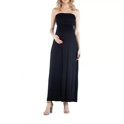 24/7 Comfort Apparel Sleeveless Empire Waist Maxi Dress