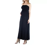 24/7 Comfort Apparel Sleeveless Empire Waist Maxi Dress