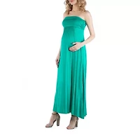 24/7 Comfort Apparel Sleeveless Empire Waist Maxi Dress