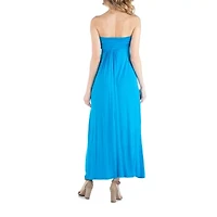 24/7 Comfort Apparel Sleeveless Empire Waist Maxi Dress