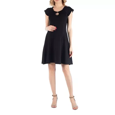 24/7 Comfort Apparel Dress with Keyhole Neck