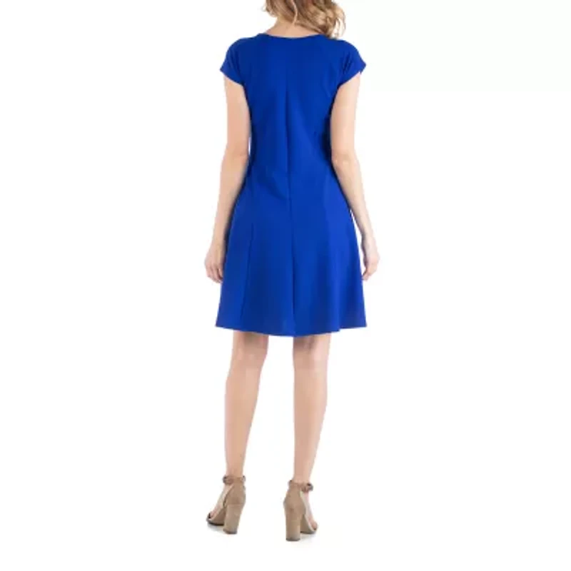 24/7 Comfort Apparel Dress with Keyhole Neck