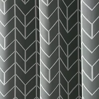 Sun Zero Kenwood Chevron Grommet Top Energy Saving Blackout Single Curtain Panel
