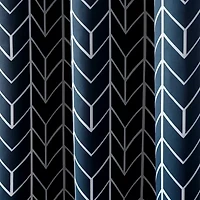 Sun Zero Kenwood Chevron Grommet Top Energy Saving Blackout Single Curtain Panel