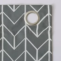 Sun Zero Kenwood Chevron Grommet Top Energy Saving Blackout Single Curtain Panel