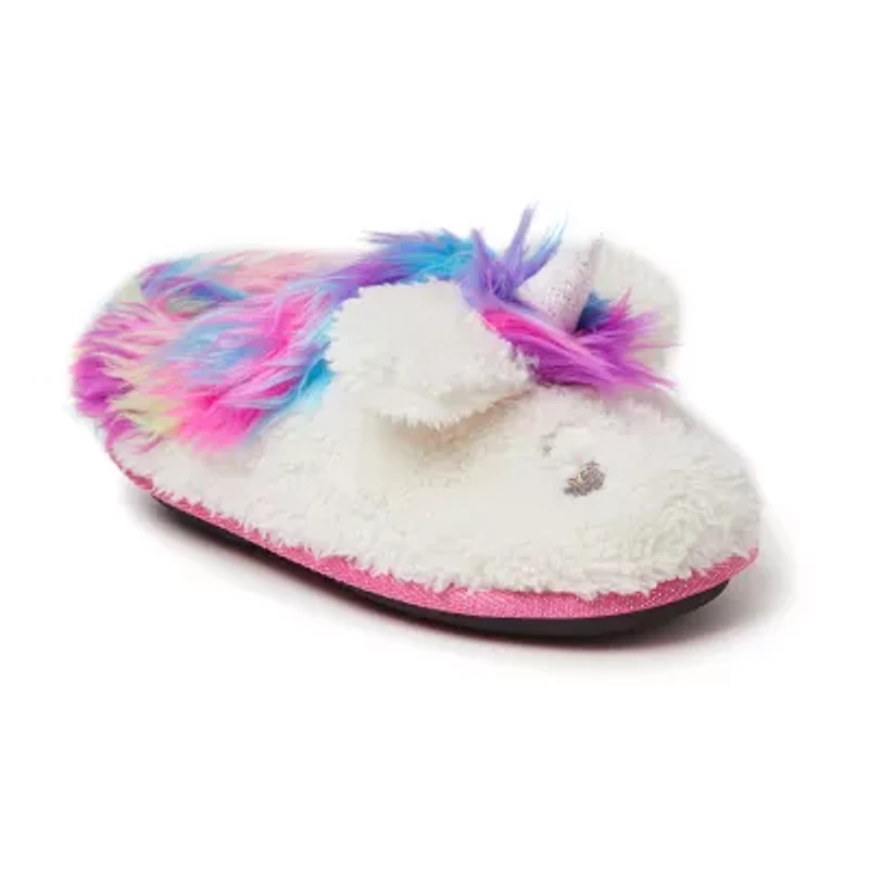 Dearfoams Peyton Unicorn Little & Big Kid Girls Closed Toe Clogs