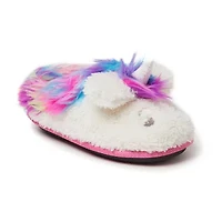 Dearfoams Peyton Unicorn Little & Big Kid Girls Closed Toe Clogs