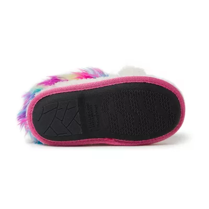 Dearfoams Peyton Unicorn Little & Big Kid Girls Closed Toe Clogs