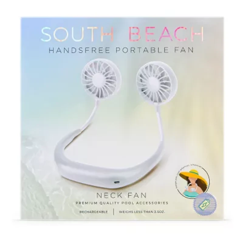 South Beach Rechargeable Neck Fan