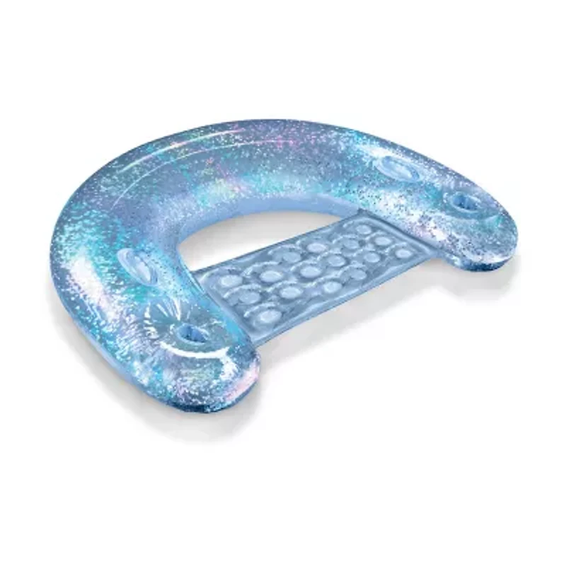 South Beach Inflatable Glitter Confetti Pool Chair
