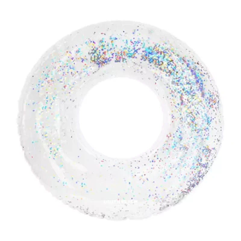 South Beach Inflatable Glitter Confetti Pool Ring