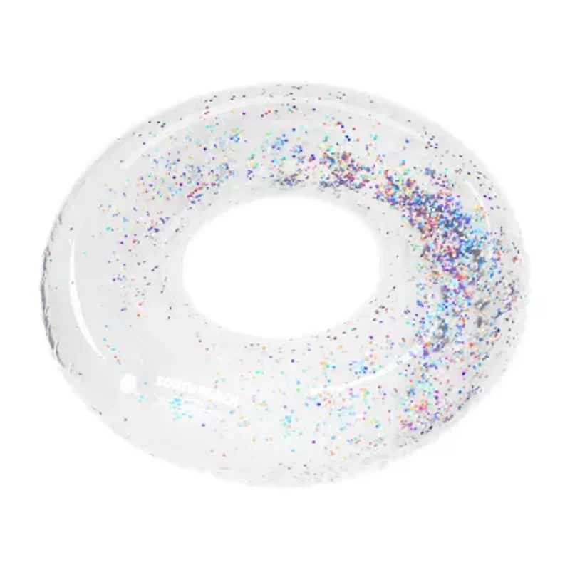 South Beach Inflatable Glitter Confetti Pool Ring
