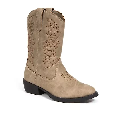 Deer Stags Little & Big Unisex Kids Ranch Block Heel Cowboy Boots