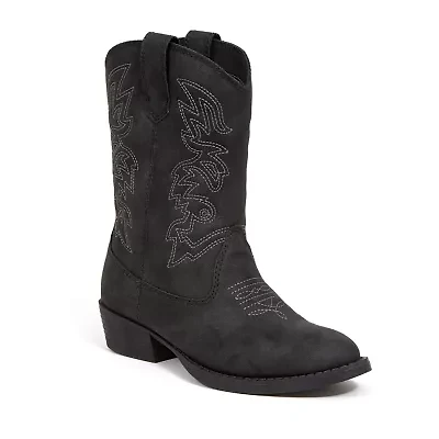 Deer Stags Little & Big Kid Unisex Ranch Block Heel Cowboy Boots