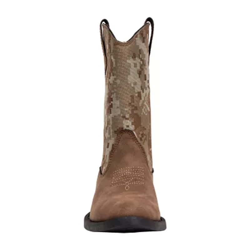 Deer Stags Little & Big Kid Unisex Ranch Stacked Heel Cowboy Boots