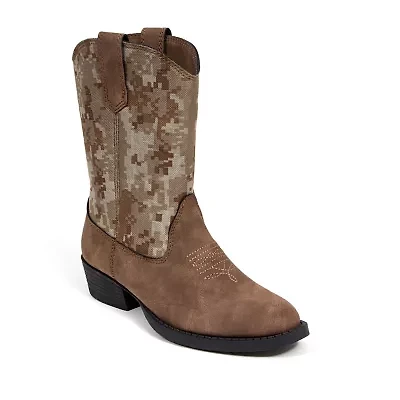 Deer Stags Little & Big Kid Unisex Ranch Stacked Heel Cowboy Boots
