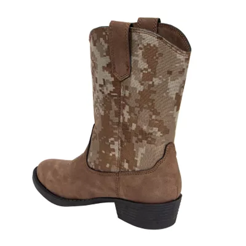 Deer Stags Little & Big Kid Unisex Ranch Stacked Heel Cowboy Boots