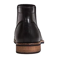 Deer Stags Mens Argos Stacked Heel Chelsea Boots Wide Width