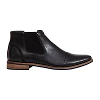 Deer Stags Mens Argos Stacked Heel Chelsea Boots Wide Width