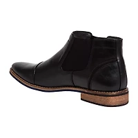 Deer Stags Mens Argos Stacked Heel Chelsea Boots Wide Width