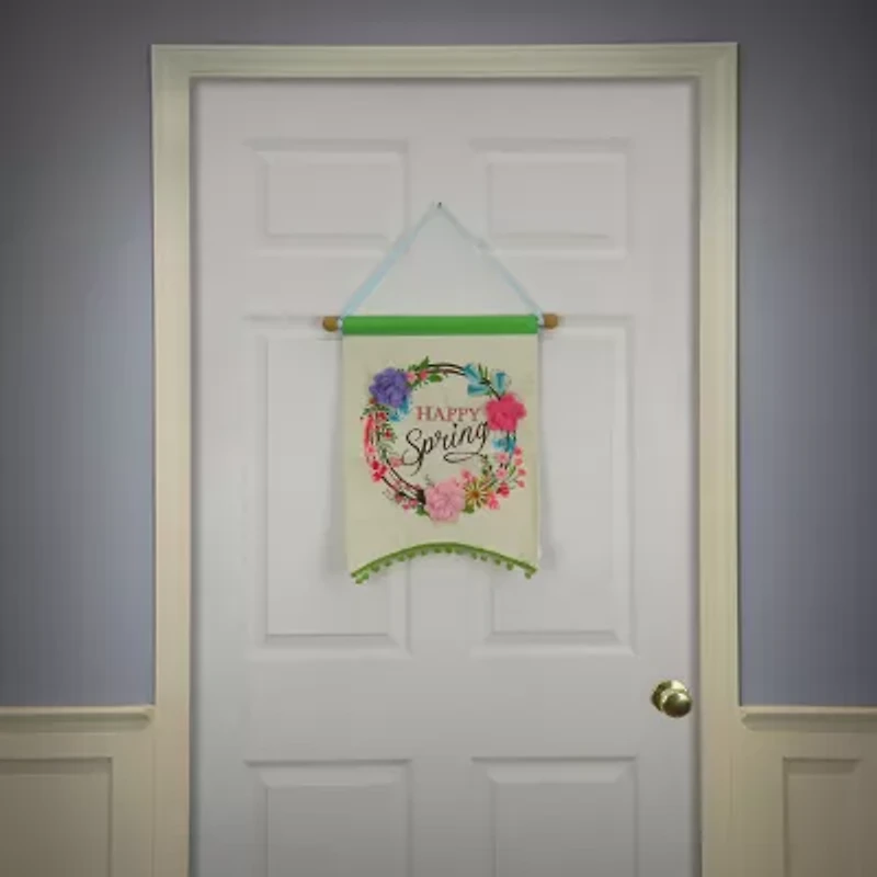National Tree Co.  Happy Spring Banner Wall Sign