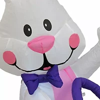 National Tree Co. Waving Easter Bunny Lighted Outdoor Inflatable Decor