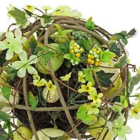 National Tree Co. Flowers And Eggs Ball Topiary Floral Arrangement