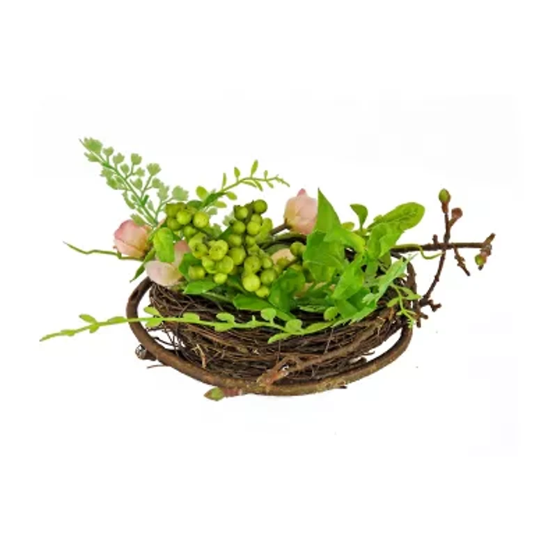 National Tree Co. Bird’s Nest And Berries Easter Tabletop Decor