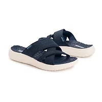 Muk Luks Womens Sassy Cross-Over Strap Sandals