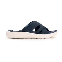 Muk Luks Womens Sassy Cross-Over Strap Sandals