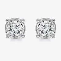 Tru Miracle 2 CT. T.W. Lab Grown White Diamond 10K Gold 6.7mm Round Stud Earrings