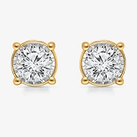 Tru Miracle 2 CT. T.W. Lab Grown White Diamond 10K Gold 6.7mm Round Stud Earrings