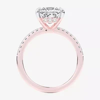 (G-H / Si1-Si2) Womens 2 1/4 CT. T.W. Lab Grown White Diamond 14K Gold Side Stone Engagement Ring