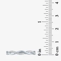 (G-H / Si2-I1) Womens 3MM 1/10 CT. T.W. Lab Grown White Diamond 10K Gold Wedding Band