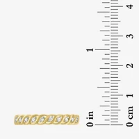 (G-H / Si2-I1) Womens 3.5MM 1/10 CT. T.W. Lab Grown White Diamond 10K Gold Wedding Band