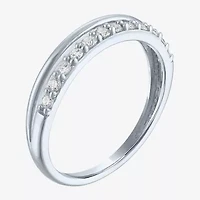 (G-H / Si2-I1) Womens 1/4 CT. T.W. Lab Grown White Diamond 10K Gold Band