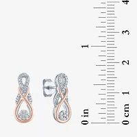 Diamond Blossom (G-H / I1-I2) Womens 1/10 CT. T.W. Lab Grown White Diamond 14K Rose Gold Over Silver Sterling Silver 2-pc. Jewelry Set