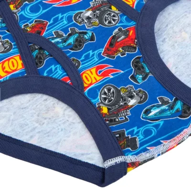 Hot Wheels Little & Big Kid Boys 5 Pack Briefs Bup2103