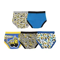 Little & Big Kid Boys Despicable Me Minions 5 Pack Briefs Bup4310