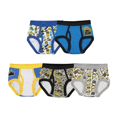 Little & Big Kid Boys Despicable Me Minions 5 Pack Briefs Bup4310