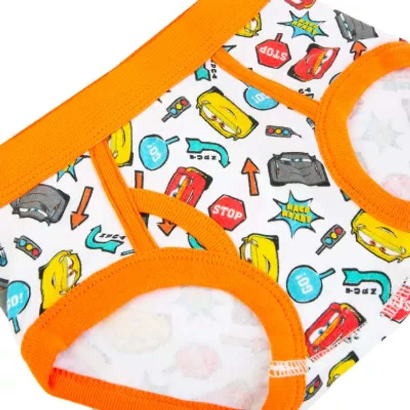 Toddler Boys Cars 7 Pack Briefs Tbup6512