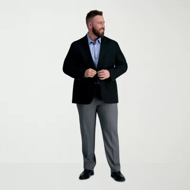 Haggar The Active Series Stretch Gabardine Mens Fabric Classic Fit Big and Tall Suit Jacket