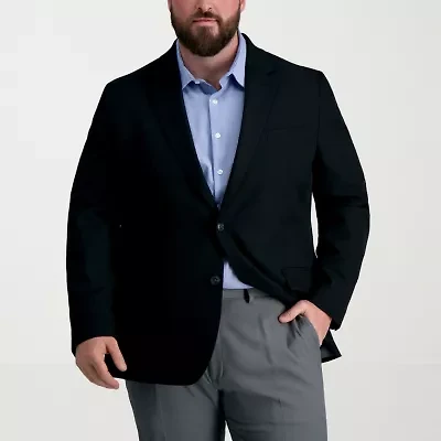 Haggar The Active Series Stretch Gabardine Mens Fabric Classic Fit Big and Tall Suit Jacket