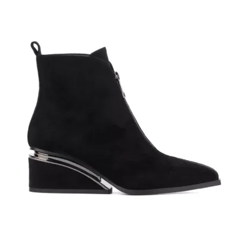 Torgeis Womens Marion Wedge Heel Booties