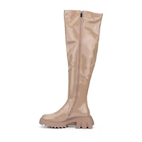 Torgeis Womens Alfie Block Heel Over the Knee Boots