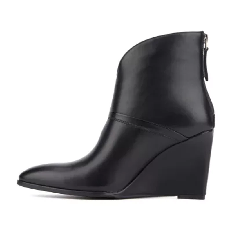 Torgeis Womens Laine Wedge Heel Booties