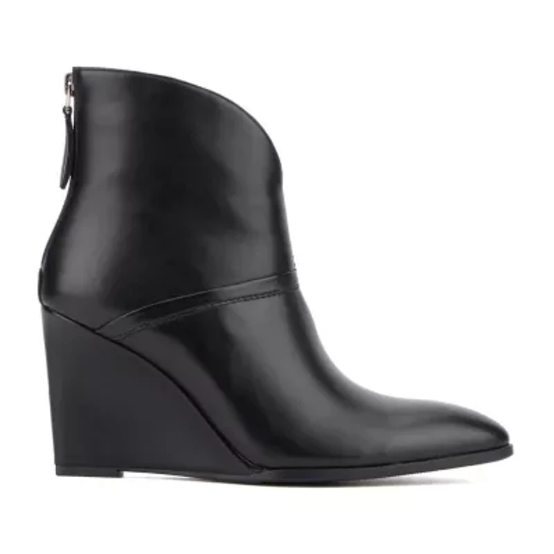 Torgeis Womens Laine Wedge Heel Booties