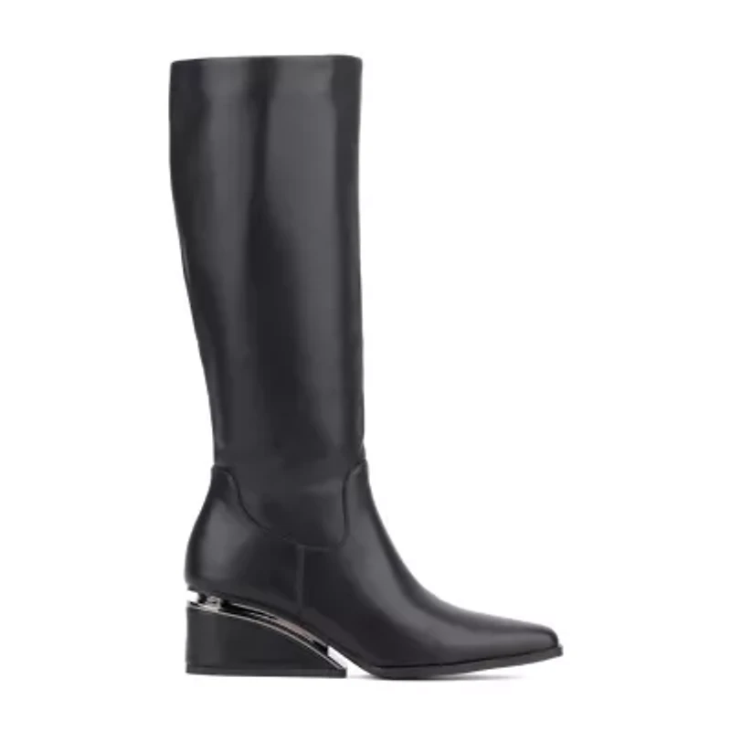 Torgeis Womens Maegan Wedge Heel Dress Boots