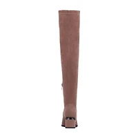 Torgeis Womens Madaline Block Heel Over the Knee Boots