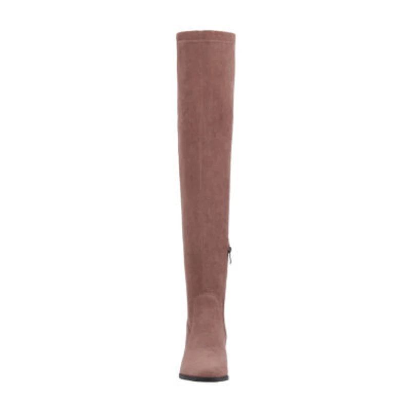 Torgeis Womens Madaline Block Heel Over the Knee Boots